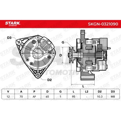 Alternator Stark SKGN-0321090 SKGN-0321090 - foto 5
