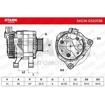 Alternator Stark SKGN-0320138 SKGN-0320138 - foto 6