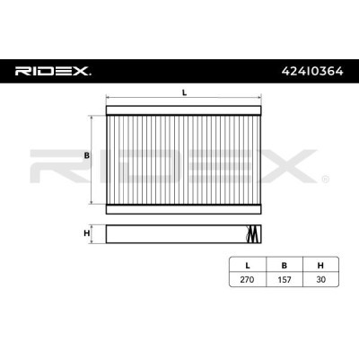 Filtr Kabinowy RIDEX 424I0364 424I0364 - foto 6