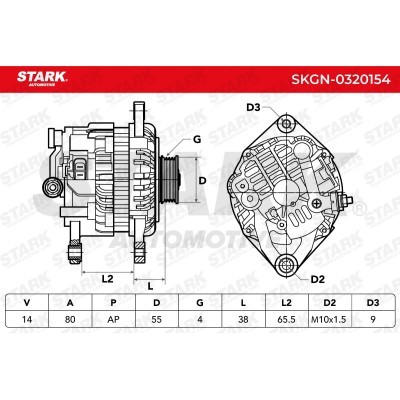 Alternator Stark SKGN-0320154 SKGN-0320154 - foto 6