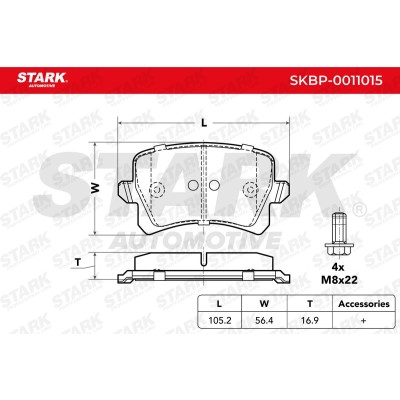 Klocki hamulcowe Stark SKBP-0011015 SKBP-0011015 - foto 5