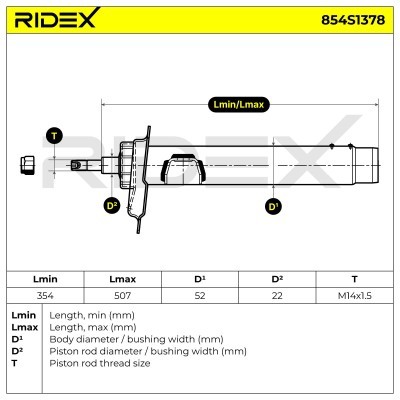 Amortyzator RIDEX 854S1378 854S1378 - foto 8