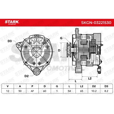 Alternator Stark SKGN-03221530 SKGN-03221530 - foto 5