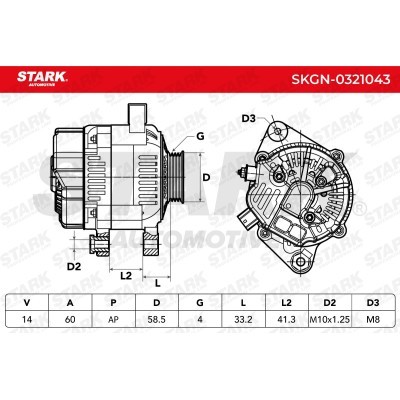 Alternator Stark SKGN-0321043 SKGN-0321043 - foto 10