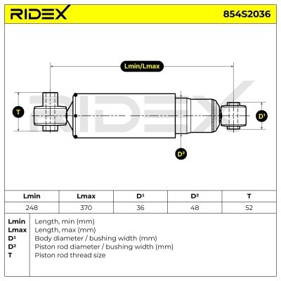 Amortyzator RIDEX 854S2036 854S2036 - foto 8