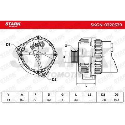 Alternator Stark SKGN-0320339 SKGN-0320339 - foto 5