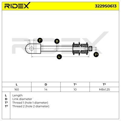 Łącznik Stabilizatora RIDEX 3229S0613 3229S0613 - foto 5