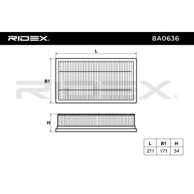 Filtr Powietrza RIDEX 8A0636 8A0636 - foto 6