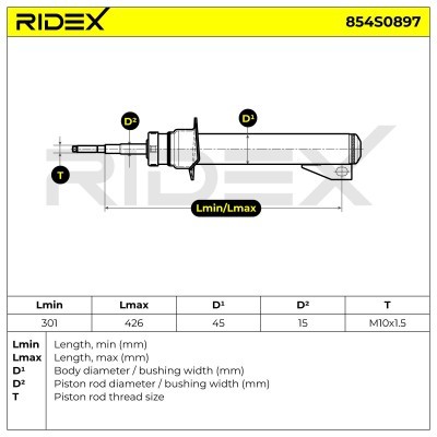 Amortyzator RIDEX 854S0897 854S0897 - foto 9