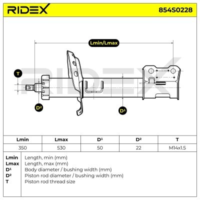 Amortyzator RIDEX 854S0228 854S0228 - foto 4