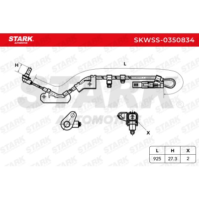 Czujnik ABS Stark SKWSS-0350834 SKWSS-0350834 - foto 5