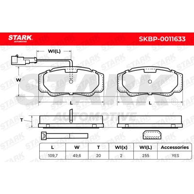 Klocki hamulcowe Stark SKBP-0011633 SKBP-0011633 - foto 5