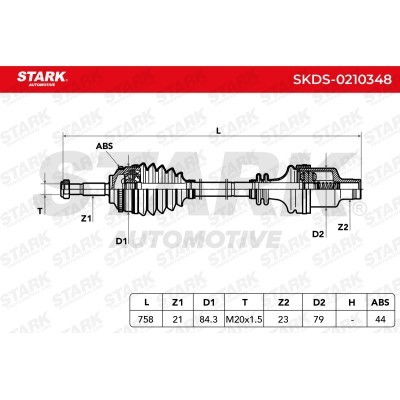 Półoś Napędowa Stark SKDS-0210348 SKDS-0210348 - foto 7