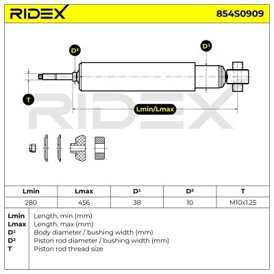 Amortyzator RIDEX 854S0909 854S0909 - foto 10