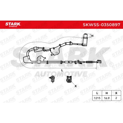 Czujnik ABS Stark SKWSS-0350897 SKWSS-0350897 - foto 6