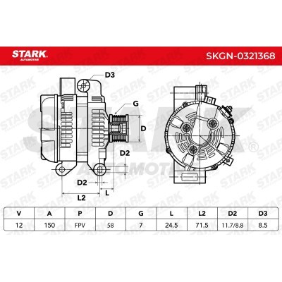 Alternator Stark SKGN-0321368 SKGN-0321368 - foto 7