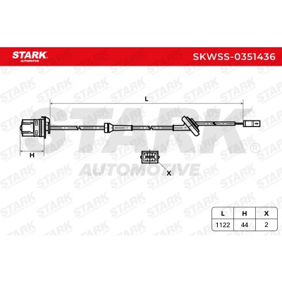 Czujnik ABS Stark SKWSS-0351436 SKWSS-0351436 - foto 6