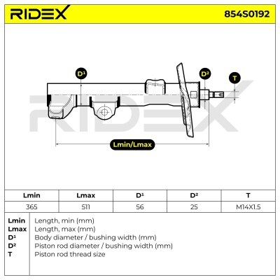 Amortyzator RIDEX 854S0192 854S0192 - foto 8