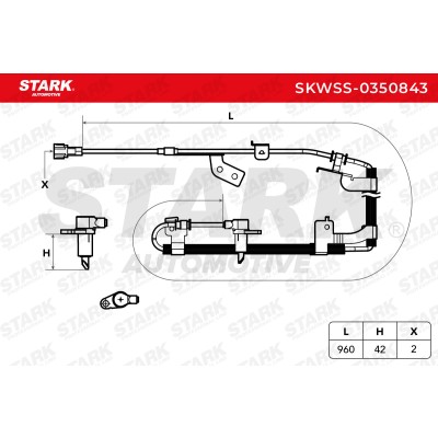 Czujnik ABS Stark SKWSS-0350843 SKWSS-0350843 - foto 5