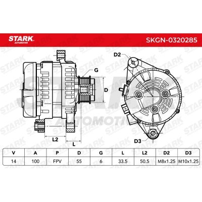 Alternator Stark SKGN-0320285 SKGN-0320285 - foto 7