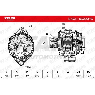 Alternator Stark SKGN-0320076 SKGN-0320076 - foto 5