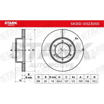 Tarcza hamulcowa Stark SKBD-0023055 SKBD-0023055 - foto 3