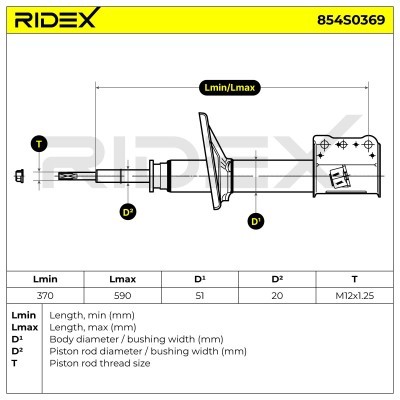 Amortyzator RIDEX 854S0369 854S0369 - foto 6