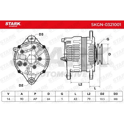Alternator Stark SKGN-0321001 SKGN-0321001 - foto 6