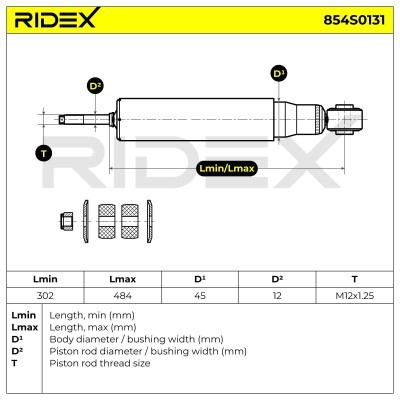 Amortyzator RIDEX 854S0131 854S0131 - foto 5