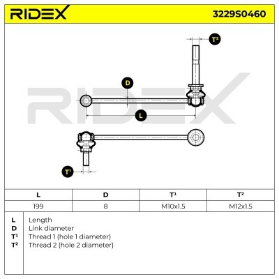 Łącznik Stabilizatora RIDEX 3229S0460 3229S0460 - foto 5