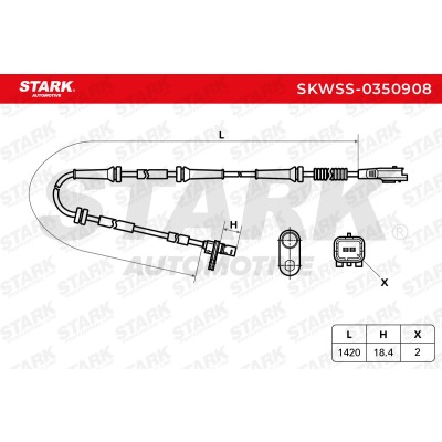 Czujnik ABS Stark SKWSS-0350908 SKWSS-0350908 - foto 6