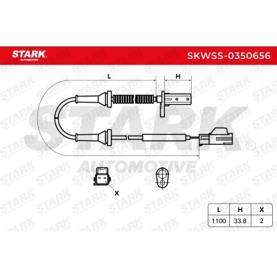 Czujnik ABS Stark SKWSS-0350656 SKWSS-0350656 - foto 6