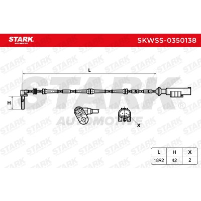 Czujnik ABS Stark SKWSS-0350138 SKWSS-0350138 - foto 6