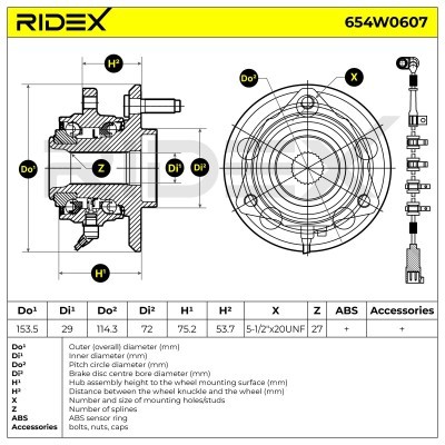 Łożysko Koła RIDEX 654W0607 654W0607 - foto 7