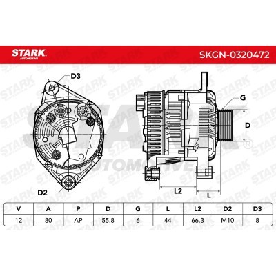 Alternator Stark SKGN-0320472 SKGN-0320472 - foto 7