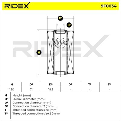 Filtr Paliwa RIDEX 9F0034 9F0034 - foto 4