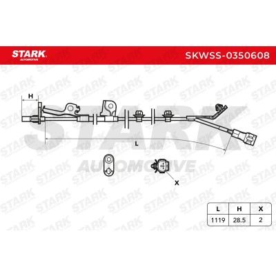 Czujnik ABS Stark SKWSS-0350608 SKWSS-0350608 - foto 6