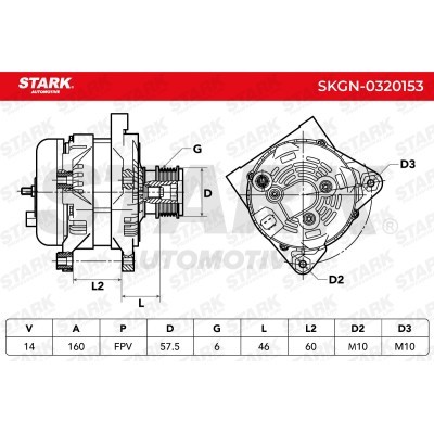 Alternator Stark SKGN-0320153 SKGN-0320153 - foto 7