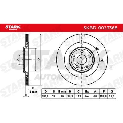 Tarcza hamulcowa Stark SKBD-0023368 SKBD-0023368 - foto 3