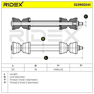 Łącznik Stabilizatora RIDEX 3229S0241 3229S0241 - foto 5