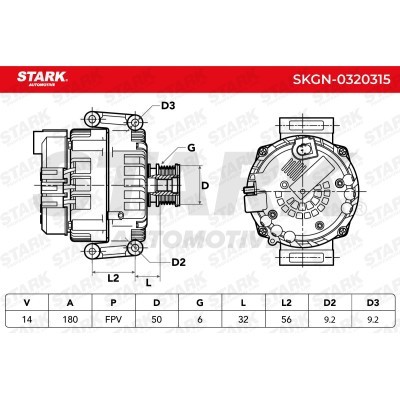 Alternator Stark SKGN-0320315 SKGN-0320315 - foto 6