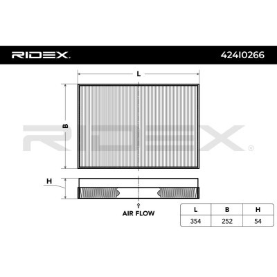 Filtr Kabinowy RIDEX 424I0266 424I0266 - foto 4