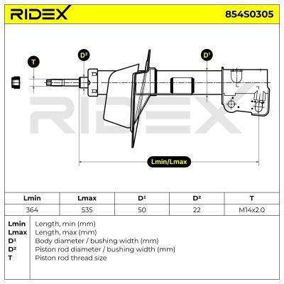 Amortyzator RIDEX 854S0305 854S0305 - foto 9