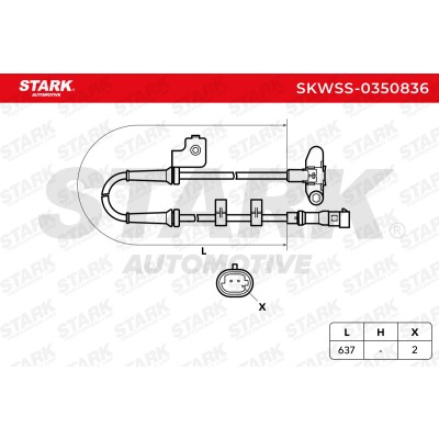 Czujnik ABS Stark SKWSS-0350836 SKWSS-0350836 - foto 6