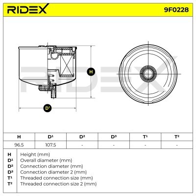Filtr Paliwa RIDEX 9F0228 9F0228 - foto 5