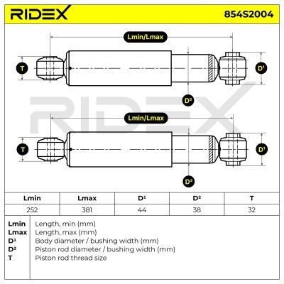 Amortyzator RIDEX 854S2004 854S2004 - foto 4