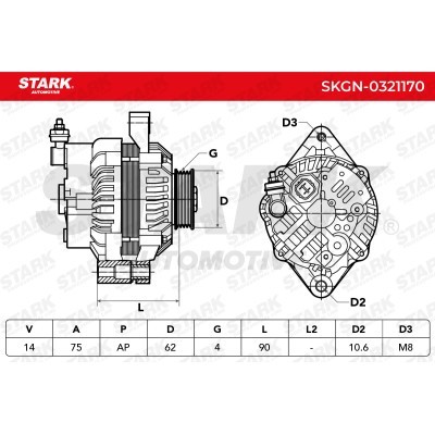 Alternator Stark SKGN-0321170 SKGN-0321170 - foto 6