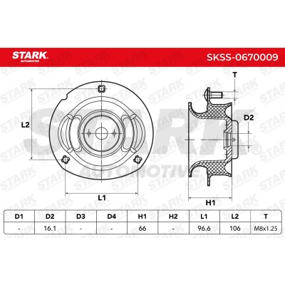 Mocowanie Amortyzatora Stark SKSS-0670009 SKSS-0670009 - foto 4