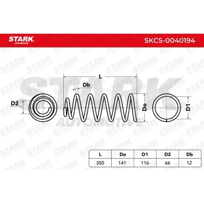Sprężyna Zawieszenia Stark SKCS-0040194 SKCS-0040194 - foto 5