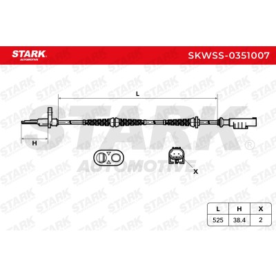 Czujnik ABS Stark SKWSS-0351007 SKWSS-0351007 - foto 6